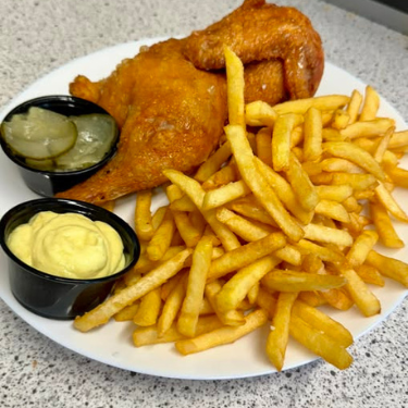 1/2 Kylling og Chips